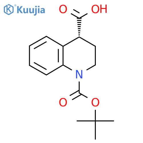 1-(tert-butoxy)carbonyl-1,2,3,4-tetrahydroquinoline-4-carboxylic acid structure