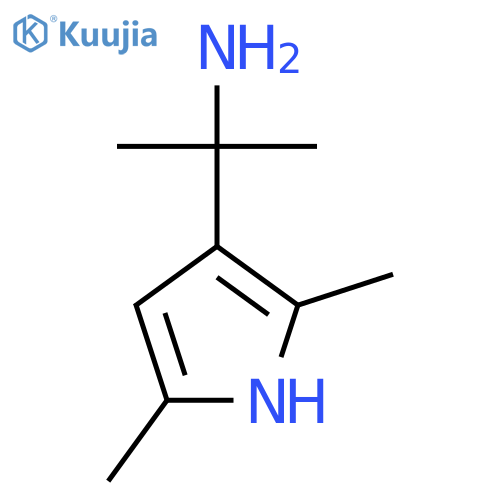 2-(2,5-dimethyl-1H-pyrrol-3-yl)propan-2-amine structure