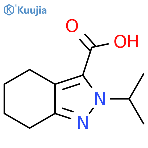 2-isopropyl-4,5,6,7-tetrahydro-2H-indazole-3-carboxylic acid structure