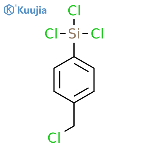 Trichloro(4-(chloromethyl)phenyl)silane structure