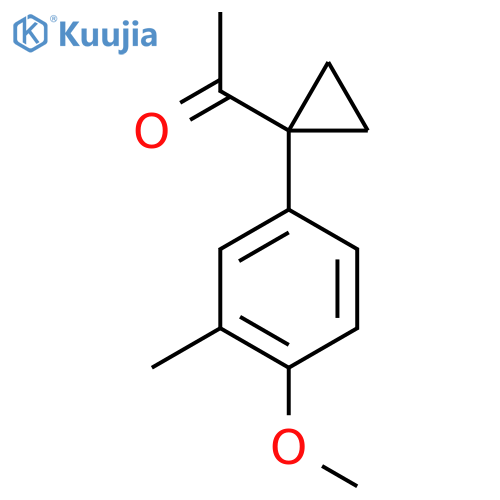 1-1-(4-methoxy-3-methylphenyl)cyclopropylethan-1-one structure