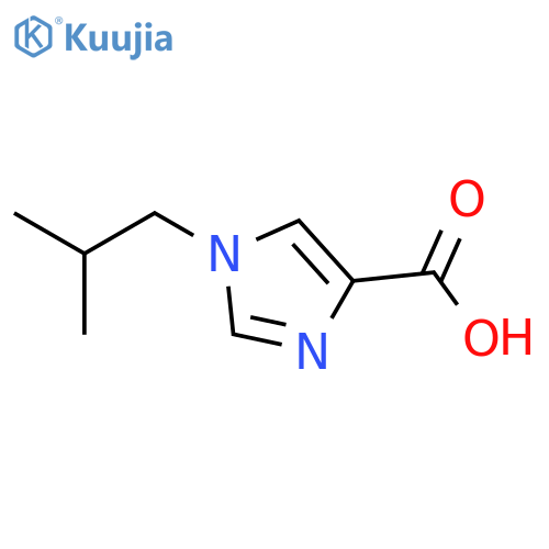 1-(2-methylpropyl)-1H-imidazole-4-carboxylic acid structure