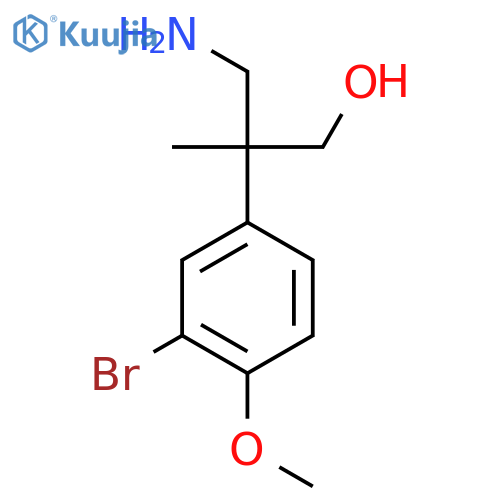 3-amino-2-(3-bromo-4-methoxyphenyl)-2-methylpropan-1-ol structure