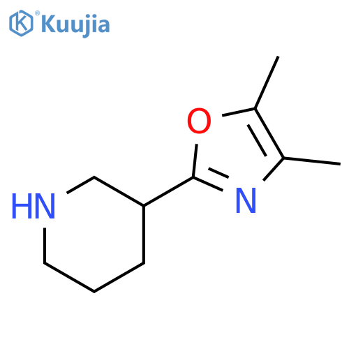 3-(dimethyl-1,3-oxazol-2-yl)piperidine structure