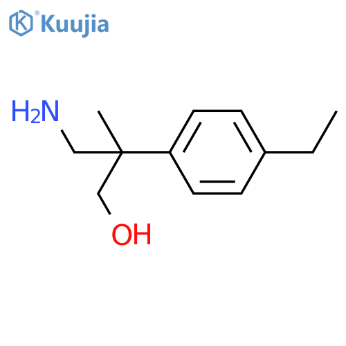 3-amino-2-(4-ethylphenyl)-2-methylpropan-1-ol structure