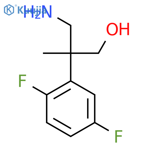 3-Amino-2-(2,5-difluorophenyl)-2-methylpropan-1-ol structure