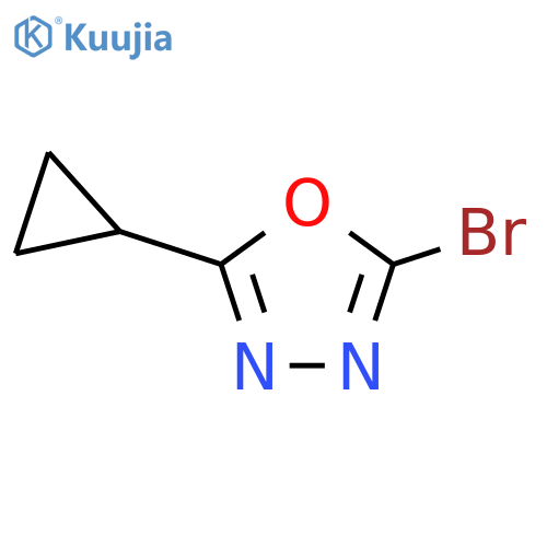 2-bromo-5-cyclopropyl-1,3,4-oxadiazole structure