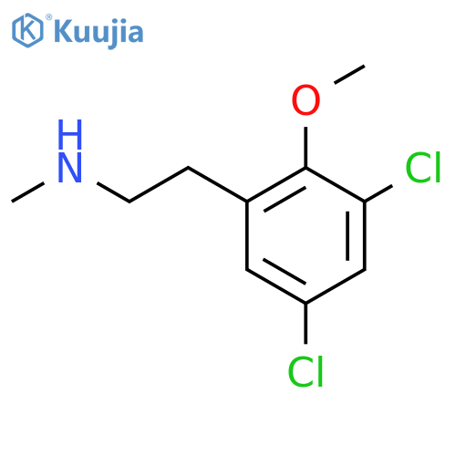 2-(3,5-dichloro-2-methoxyphenyl)ethyl(methyl)amine structure