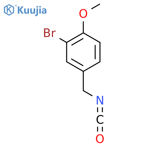 2-bromo-4-(isocyanatomethyl)-1-methoxybenzene structure
