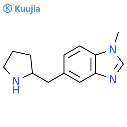 1-methyl-5-(pyrrolidin-2-yl)methyl-1H-1,3-benzodiazole structure