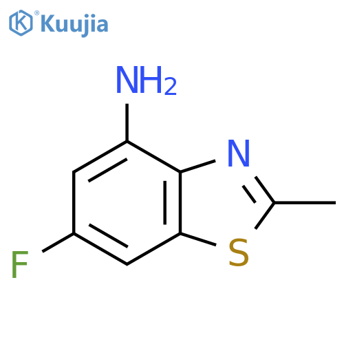 6-Fluoro-2-methyl-1,3-benzothiazol-4-amine structure