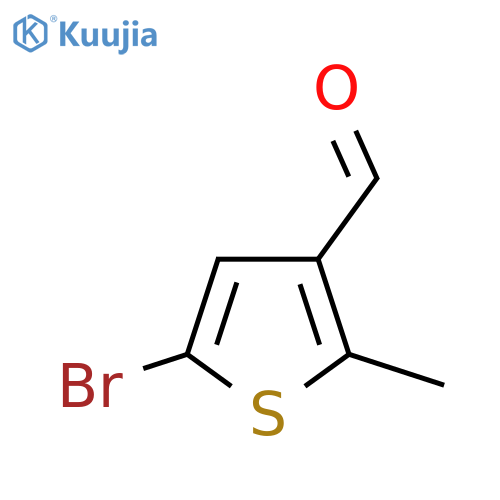 5-Bromo-2-methylthiophene-3-carbaldehyde structure