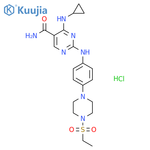 Cerdulatinib hydrochloride structure