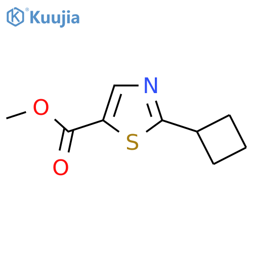 Methyl 2-cyclobutylthiazole-5-carboxylate structure