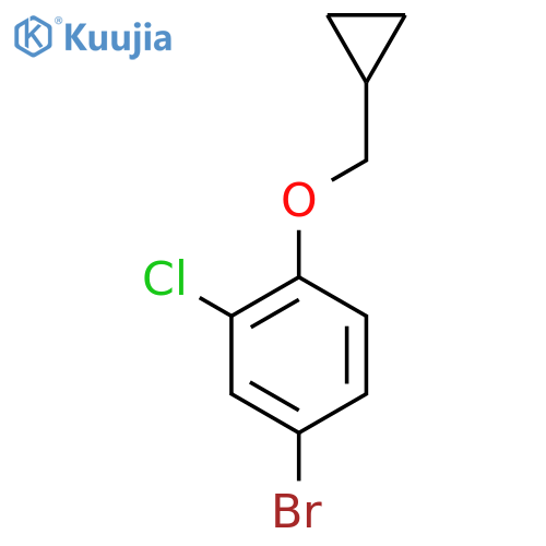 4-Bromo-2-chloro-1-(cyclopropylmethoxy)benzene structure