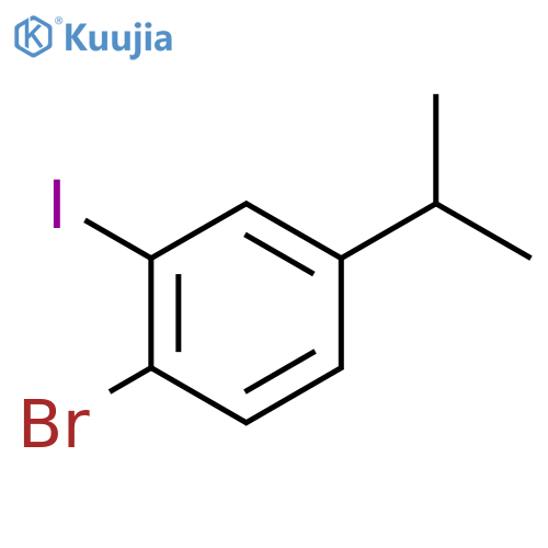 1-bromo-2-iodo-4-isopropylbenzene structure