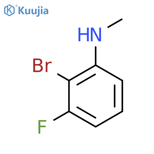 2-bromo-3-fluoro-N-methylaniline structure