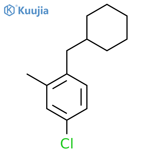 4-Chloro-1-(cyclohexylmethyl)-2-methylbenzene structure