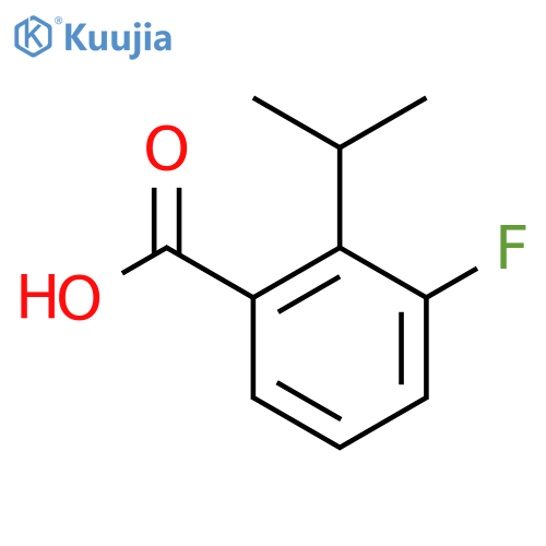 3-fluoro-2-(propan-2-yl)benzoic acid structure