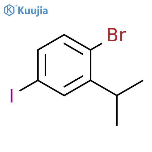 1-Bromo-4-iodo-2-isopropylbenzene structure