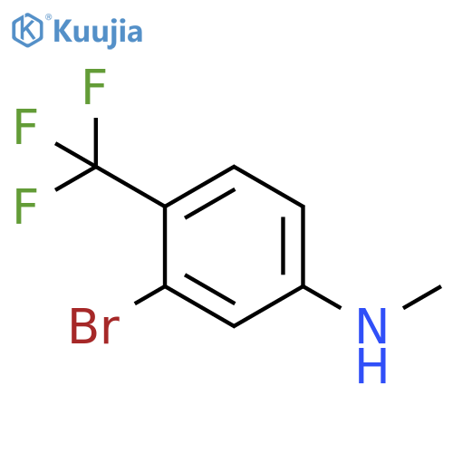 3-bromo-N-methyl-4-(trifluoromethyl)aniline structure