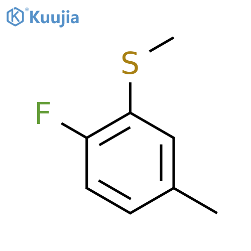 1-Fluoro-4-methyl-2-(methylsulfanyl)benzene structure