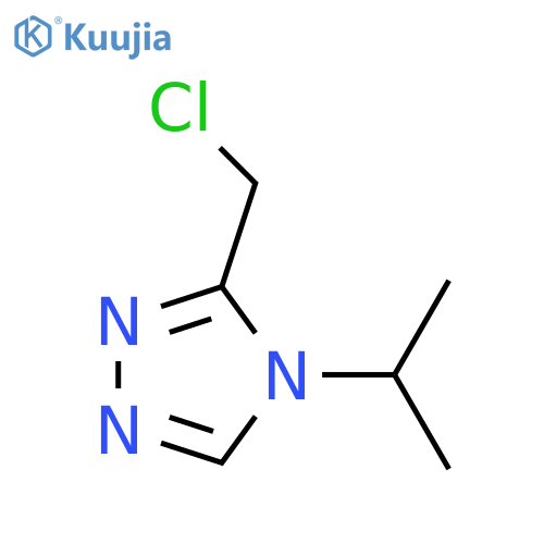 3-(chloromethyl)-4-propan-2-yl-1,2,4-triazole structure