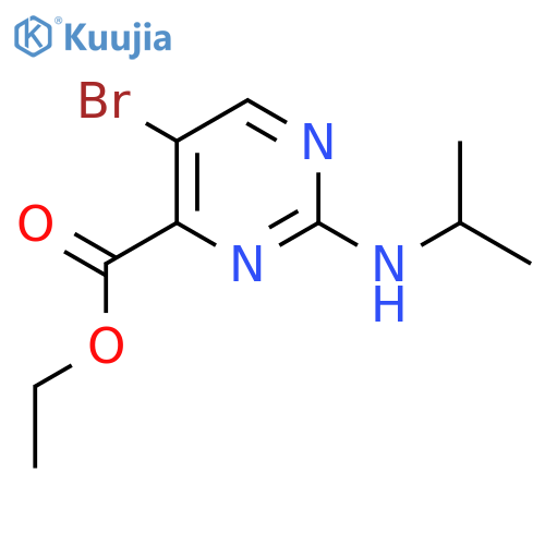 Ethyl 5-bromo-2-(propan-2-ylamino)pyrimidine-4-carboxylate structure