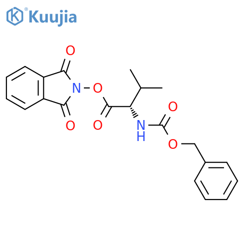 1,3-dioxo-2,3-dihydro-1H-isoindol-2-yl (2S)-2-{[(benzyloxy)carbonyl]amino}-3-methylbutanoate structure