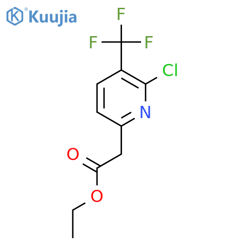 Ethyl [6-chloro-5-(trifluoromethyl)pyridin-2-YL]acetate structure