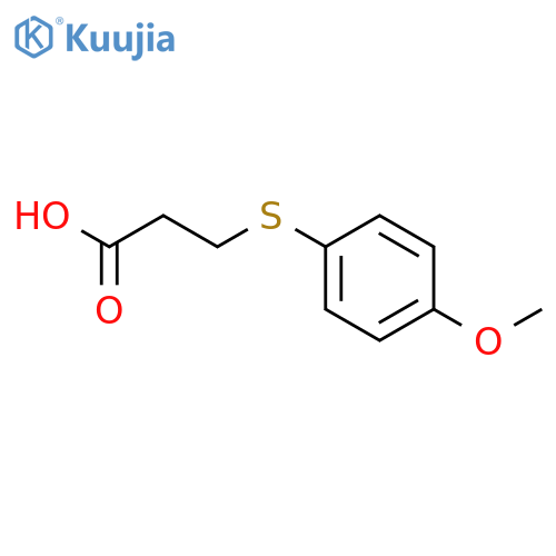 3-[(4-methoxyphenyl)sulfanyl]propanoic acid structure