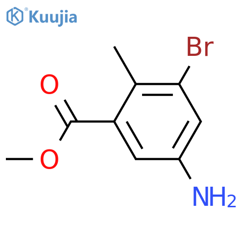 methyl 5-amino-3-bromo-2-methylbenzoate structure