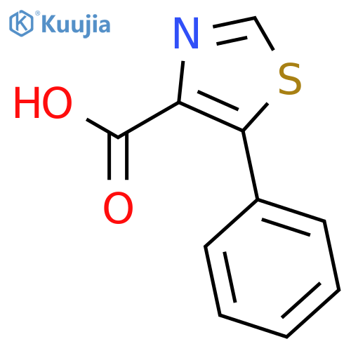 5-phenyl-1,3-thiazole-4-carboxylic acid structure