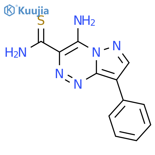 4-Amino-8-phenylpyrazolo5,1-c-1,2,4triazine-3-carbothioamide structure