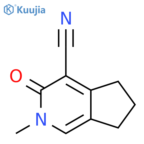 2-Methyl-3-oxo-3,5,6,7-tetrahydro-2H-cyclopentacpyridine-4-carbonitrile structure