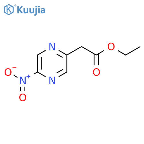 Ethyl 2-(5-nitropyrazin-2-yl)acetate structure