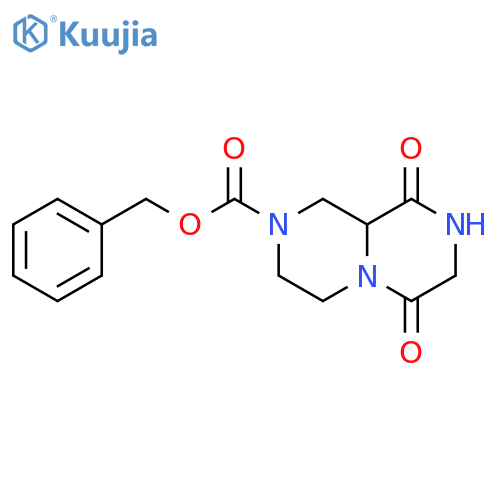 2-CBZ-6,9-DIOXOOCTAHYDROPYRAZINO[1,2-A]PYRAZINE structure