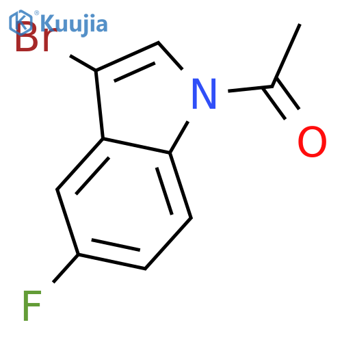 1-Acetyl-3-bromo-5-fluoroindole structure