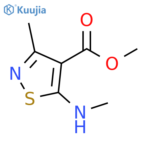 methyl 3-methyl-5-(methylamino)-1,2-thiazole-4-carboxylate structure
