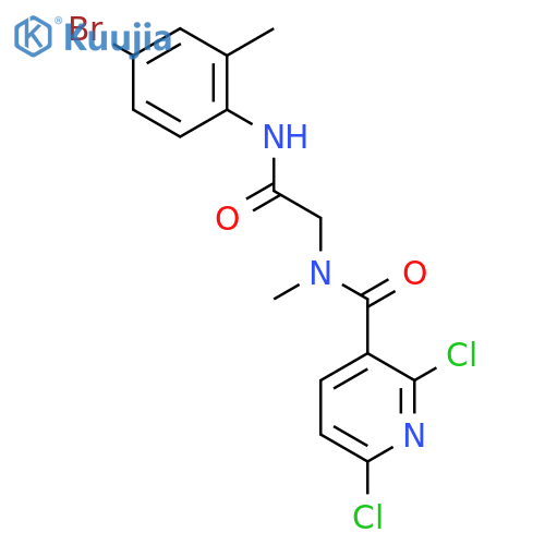 N-(4-bromo-2-methylphenyl)-2-[1-(2,6-dichloropyridin-3-yl)-N-methylformamido]acetamide structure