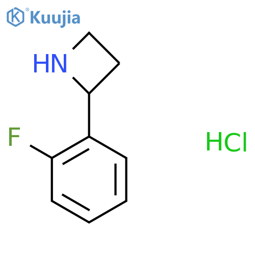 2-(2-Fluorophenyl)azetidine hydrochloride structure