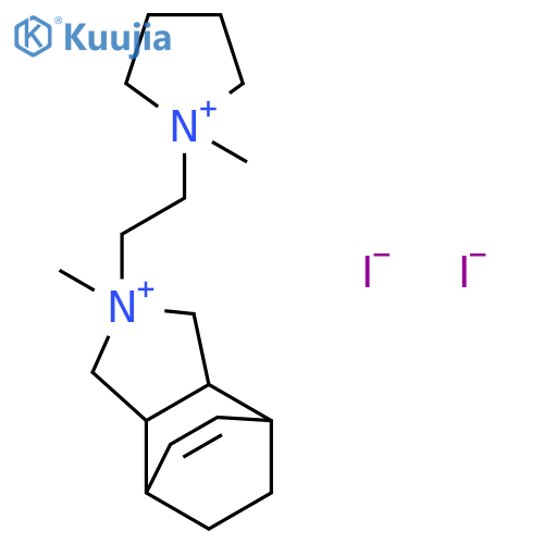 4,7-Ethanoisoindolinium,3a,4,7,7a-tetrahydro-2-methyl-2-[2-(1-methylpyrrolidinio)ethyl]-, diiodide(8CI) structure