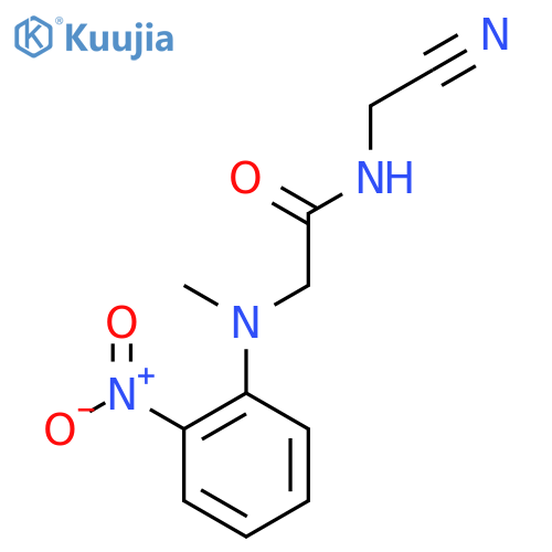 N-(cyanomethyl)-2-methyl(2-nitrophenyl)aminoacetamide structure
