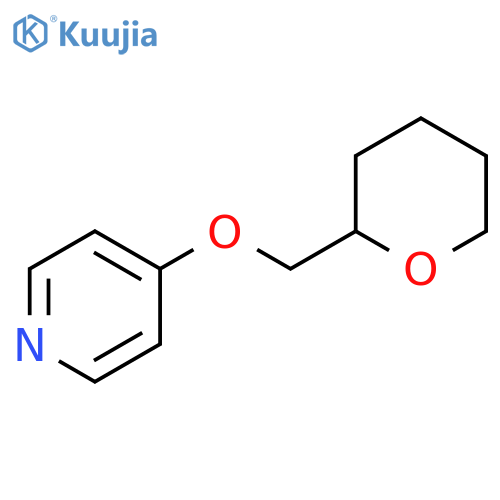 4-[(oxan-2-yl)methoxy]pyridine structure