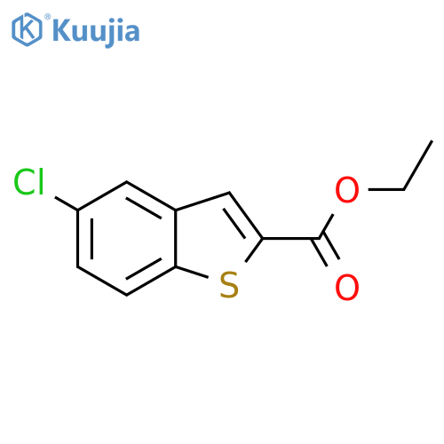 Ethyl 5-chloro-1-benzothiophene-2-carboxylate structure