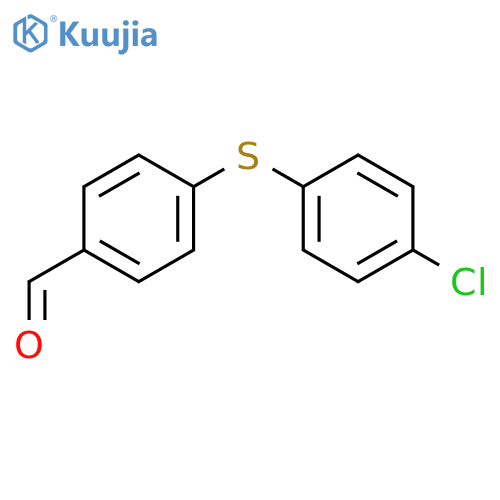 4-(4-chloro-phenylsulfanyl)benzaldehyde structure