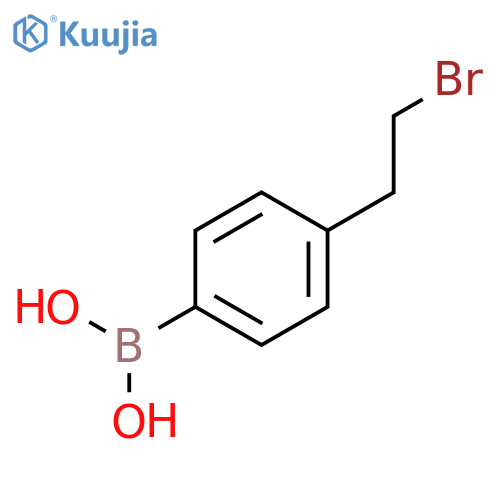 4-(2-Bromoethyl)phenylboronic acid structure