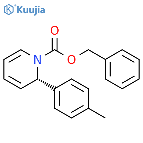 1(2H)-Pyridinecarboxylic acid, 2-(4-methylphenyl)-, phenylmethyl ester,(S)- structure