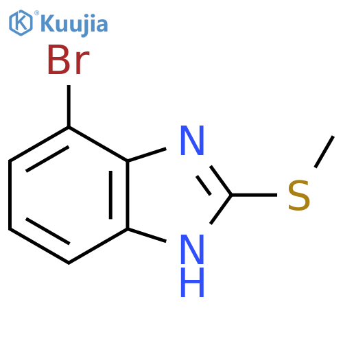 4-Bromo-2-(methylthio)-1H-benzo[d]imidazole structure