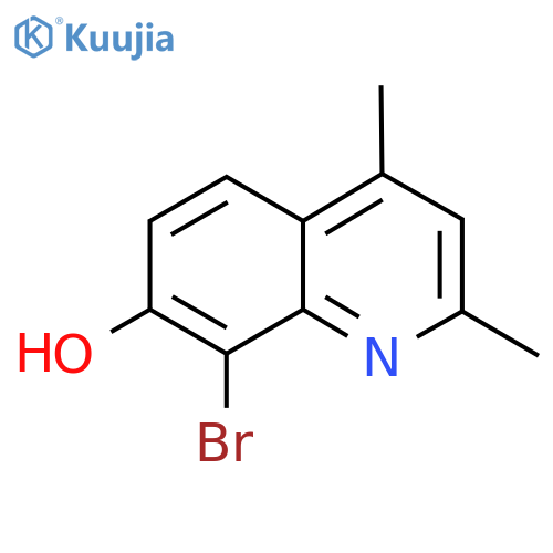 8-Bromo-2,4-dimethylquinolin-7-ol structure